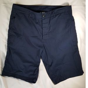Navy Blue Regular Fit Shorts